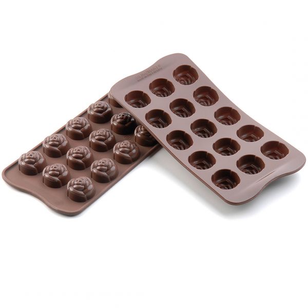 SCG13 Форма силіконова для шоколаду "троянда" 28х18 мм