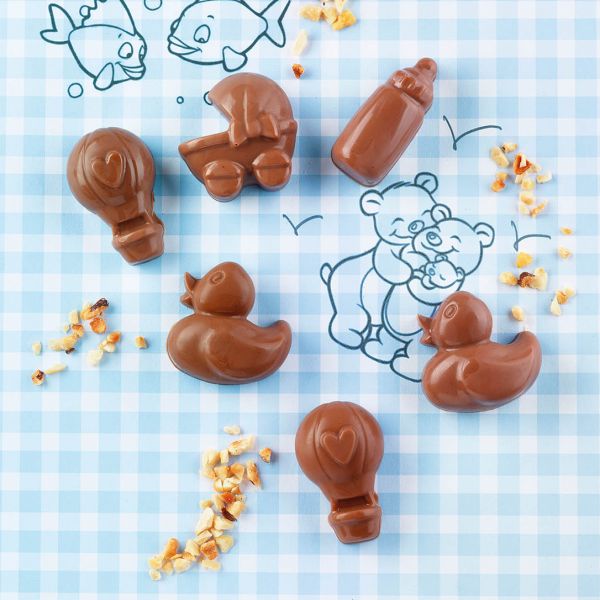 SCG031 Форма силіконова для шоколаду "CHOCO BABY" 107 x 215 x h 17 mm