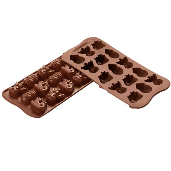 SCG23 Форма силіконова для шоколаду "зима" 33х27х15 мм