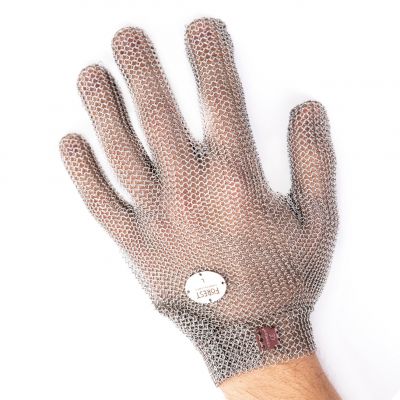 383241 Рукавичка кольчужна, розмір L, з металевою застібкою