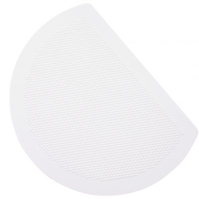 50RTS 1 Скребок пластиковий напівкруглий жосткий 195x150 мм