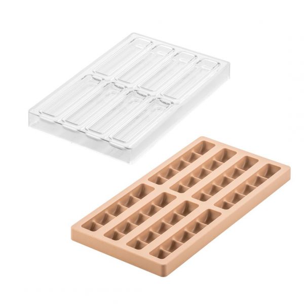 CH016 - KIT BAR DUNA Набір форм для батончика 128x33 h14 мм, 115x20 h13 мм (8х57 мл)