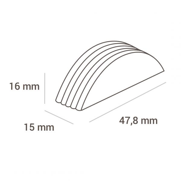 CH004 Форма для шоколаду RIGA P 47x15  h16 мм (24 шт.)