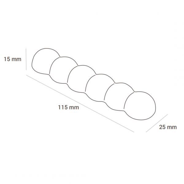 CH012 Форма для шоколаду Bolla-b115х25 h15 мм