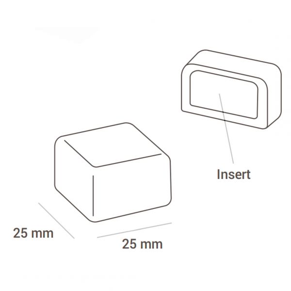 CH015 Набір форм для праліне QUADRO 25х25 h15 мм (24 шт.)