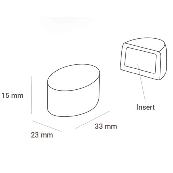 CH014 Набір форм для праліне OVALE 23х33 h15 мм (24 шт.)