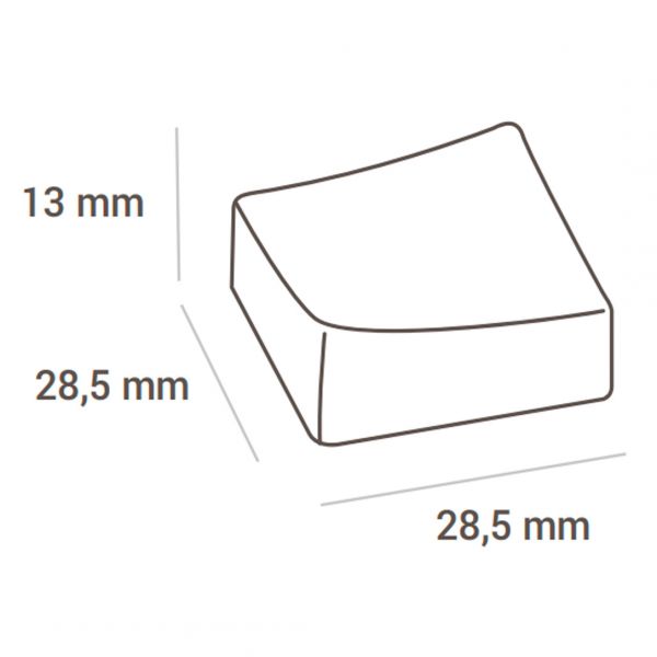 CH001 Форма для шоколаду ONDA P 28х28 h13 мм (24 шт.)