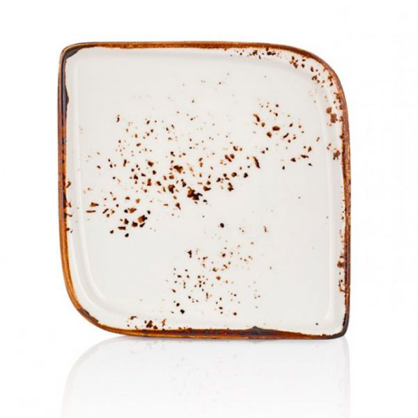 HA-EL-AR-20-KR Тарілка квадратна 15х15 см (діагональ 20 см), колір білий (Elegance), серія "Harmony"