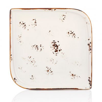 HA-EL-AR-38-KR Тарілка квадратна 28х28 см (діагональ 38 см), колір білий (Elegance), серія "Harmony"