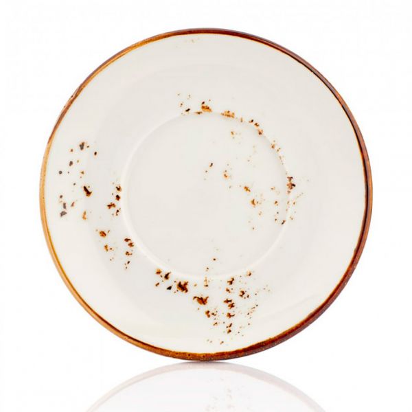 HA-EL-ZT-01-CT Блюдце 15,5 см під чашки на 220 і 280 мл, колір білий (Elegance), серія "Harmony"