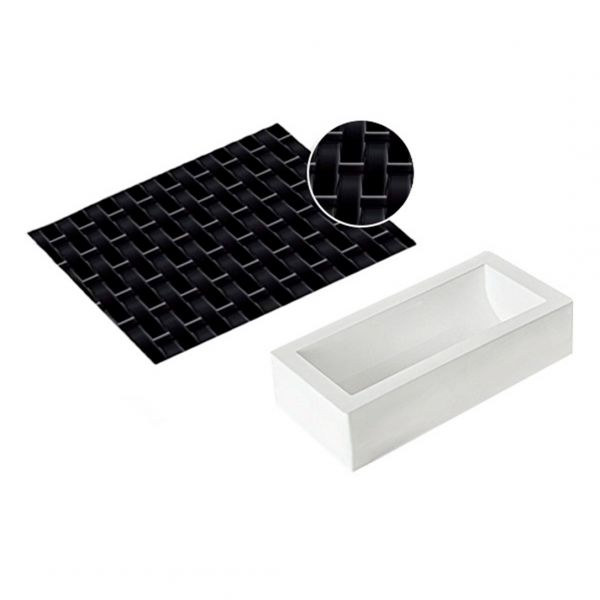 Kit Buche  VIENNA  Набір форма силіконова + силіконовий килимок для декору " VIENNA" 250x90 mm, h 70