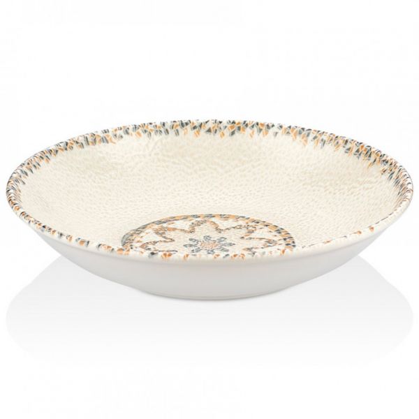 TN-TS-FL-25-CK Тарілка глибока 25 см (1300 мл), декор Tessera, серія "Tinta"