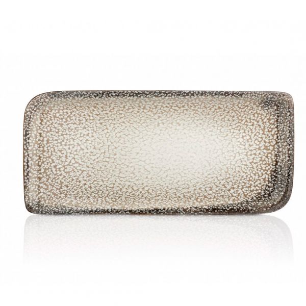 TN-SZ-AR-38-DT Блюдо прямокутне 35х16 см (діагональ 38 см), декор Spazio, серія "Tinta"