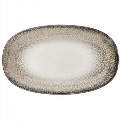 TN-SZ-ZT-29-OV Блюдо овальне 29х17 см, декор Spazio, серія "Tinta"