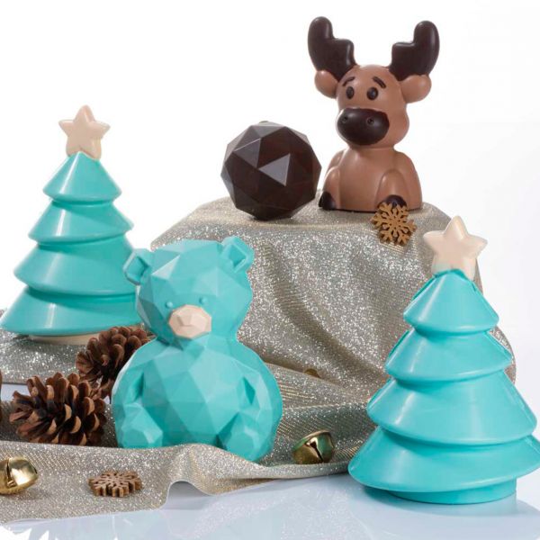 MA3014 Форма для шоколаду "ведмежа з гранями" 97x64 h130 мм