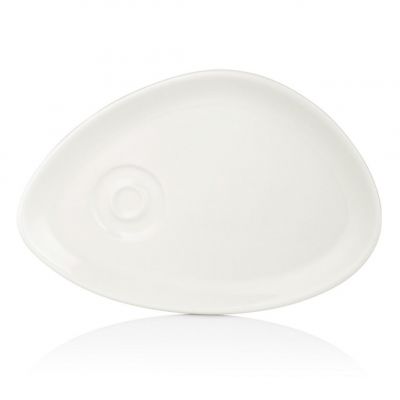 01-ZT-01-STB Блюдце 25x17 см, колір білий (Arel), серія "Harmony"