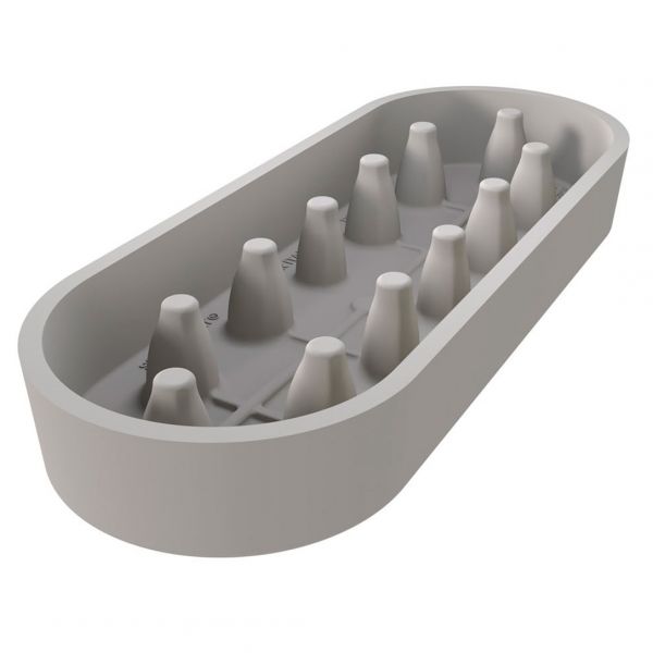 LUMIERE Набір силіконових форм "cвітло" 219x89 h76 мм (1200 мл) + пластикова основа