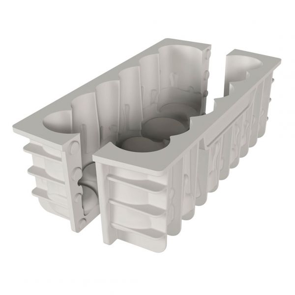 LUMIERE Набір силіконових форм "cвітло" 219x89 h76 мм (1200 мл) + пластикова основа