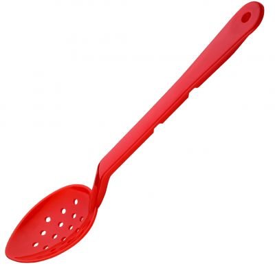 BO718RD Ложка з полікарбонату перфорована червона 33 см