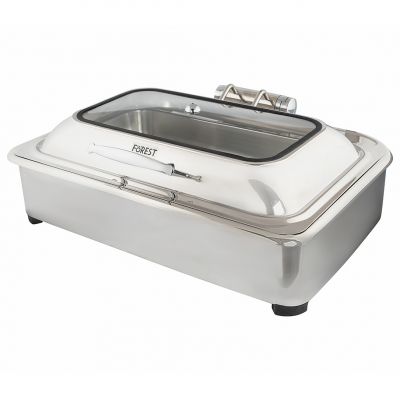 190110 Чафіндіш прямокутний з гідравлічною кришкою 590х435х310 (с. р.), GN 1/1  h 65