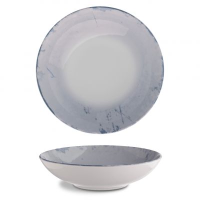 ISC1922-K0008 Тарілка глибока 22 см серія "Isabelle" декор "Stone Blue"
