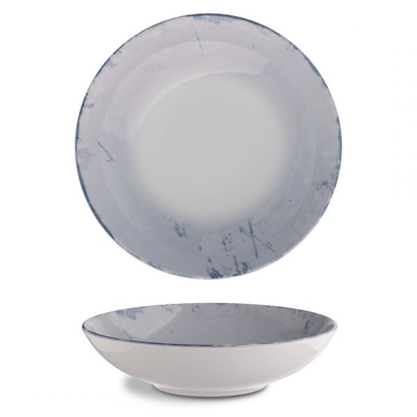 ISC1922-K0008 Тарілка глибока 22 см серія "Isabelle" декор "Stone Blue"