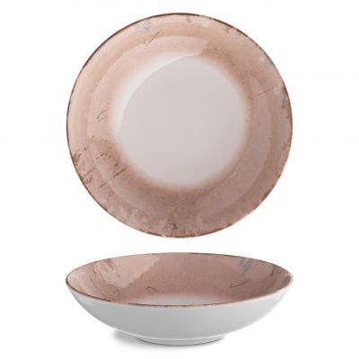 ISC1922-K0009 Тарілка глибока 22 см серія "Isabelle" декор "Stone Ginger"