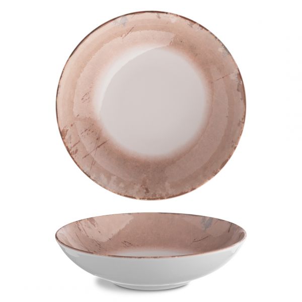 ISC1922-K0009 Тарілка глибока 22 см серія "Isabelle" декор "Stone Ginger"