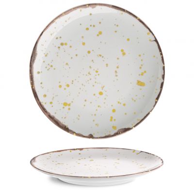 ISC2121-K0015 Тарілка кругла 21 см серія "Isabelle" декор "Coffee Moon"