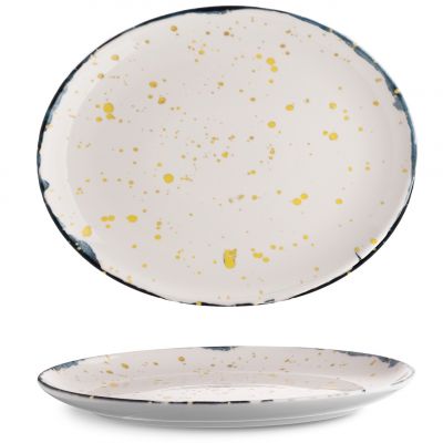 ISC3028-K0012 Блюдо овальне 28x22 см серія "Isabelle" декор "Blue Moon"