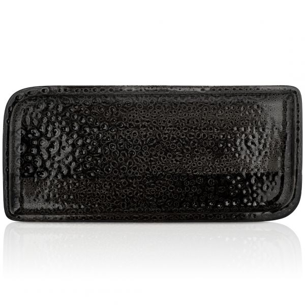 CW-BL-AR-38-DT Блюдо прямокутне 36,5х16,5 см (діагональ 38 см), декор Black, серія "Cowry"