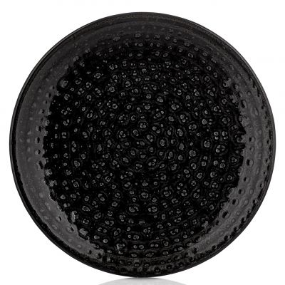 CW-BL-ZT-25-DZ Тарілка кругла 25 см, декор Black, серія "Cowry"