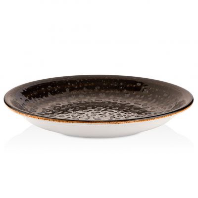CW-BL-ZT-21-CK Тарілка глибока низька 21 см (500 мл), декор Black, серія "Cowry"
