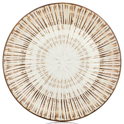 TN-LG-ZT-21-DZ Тарілка кругла 21 см, декор Legna, серія "Tinta"