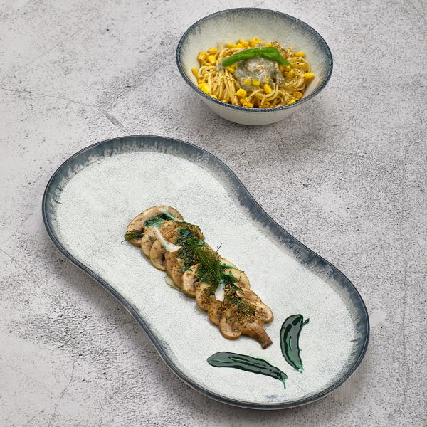 SM-ABB-25-CK Тарілка глибока 25 см (1250 мл), колір синій (Ambience Blue), серія "Smooth"