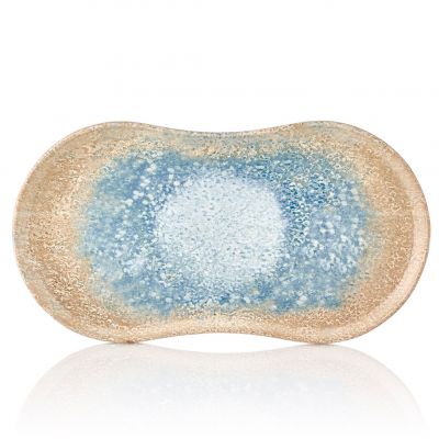 SM-RT-26-DT Блюдо овальне 26х15 см (діагональ 26 см), декор Reaction, серія "Smooth"