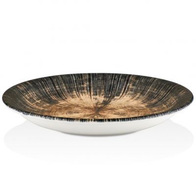 TN-KL-ZT-21-CK Тарілка глибока низька 21 см (500 мл), декор Kolezyum, серія "Tinta"