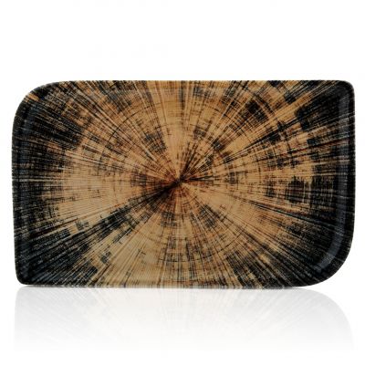 TN-KL-AR-28-DT Блюдо прямокутне 24х15 см (діагональ 28 см), декор Kolezyum, серія "Tinta"