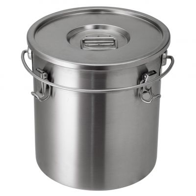 231000 Ємність для транспортування з ручкою, 12 л, н/ж, d 24 см h 28 см