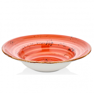 HA-LT-ZT-27-CK Тарілка для пасти з піднятим бортом 27 см (500 мл), колір теракотовий (Laterite), сер