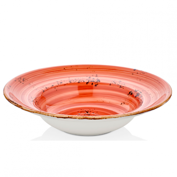 HA-LT-ZT-27-CK Тарілка для пасти з піднятим бортом 27 см (500 мл), колір теракотовий (Laterite), сер