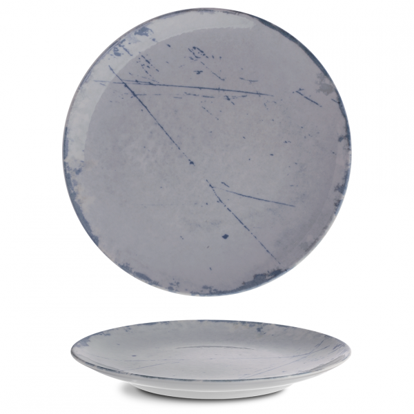 ISC2130-K0008 Тарілка кругла 30 см серія "Isabelle" декор "Stone Blue"