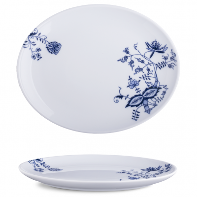 ISC3028-K0020 Блюдо овальне 28x22 см серія "Isabelle" декор "Classic Blue"