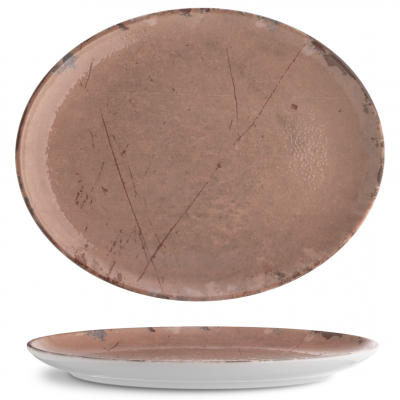 ISC3032-K0009 Блюдо овальне 32х26 см серія "Isabelle" декор "Stone Ginger"