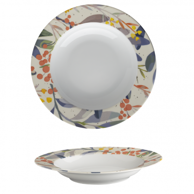 VIC1923-T0003 Тарілка глибока 23 см серія "Victoria" декор "Rowenberries"