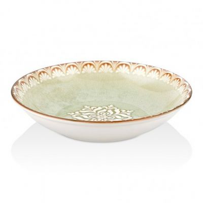 TN-RM-FL-25-CK Тарілка глибока 25 см (1300 мл), декор Rome, серія "Tinta"