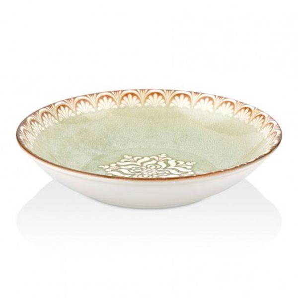 TN-RM-FL-25-CK Тарілка глибока 25 см (1300 мл), декор Rome, серія "Tinta"