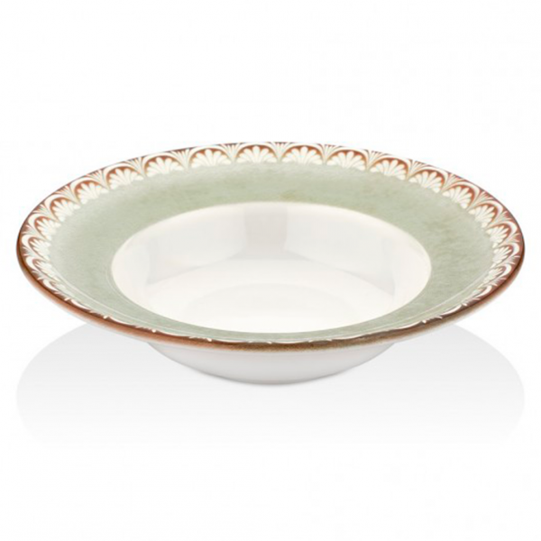 TN-RM-ZT-27-CK Тарілка глибока 27 см (500 мл), декор Rome, серія "Tinta"