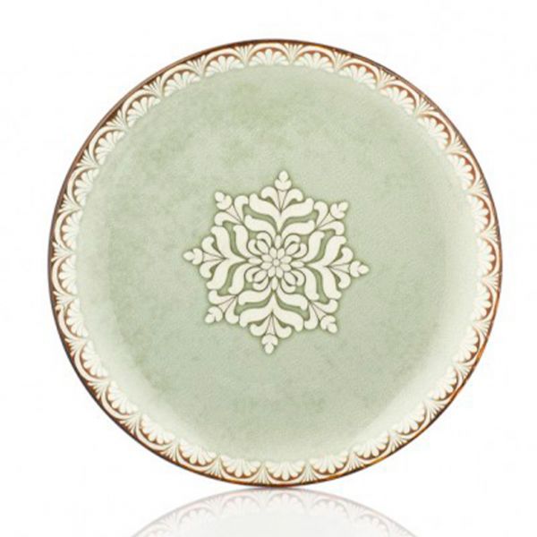 TN-RM-ZT-32-PZT Тарілка для піци 32 см,  декор Rome, серія "Tinta"