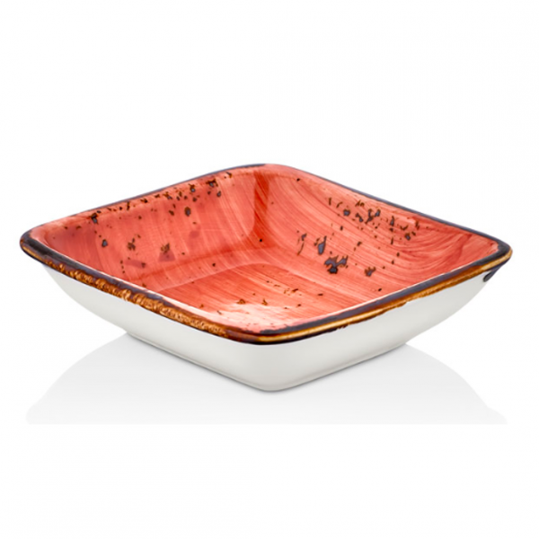 HA-LT-AR-13-KS Салатник квадратний діагональ 13 см, колір теракотовий (Laterite), серія "Harmony"